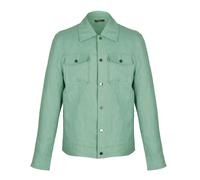 David WeJ Hugo Linen Trucker - Teal - 46