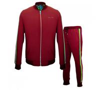 David WeJ Lagos 2 Multi Stripe Track Suit Burgundy - 46