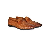 David WeJ Lorenzo Woven Loafers - Brown - 46