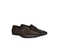 David WeJ Lorenzo Woven Loafers - Coffee - 43