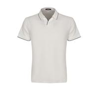 David WeJ Marco V Neck Polo Shirt - White - XXXXL