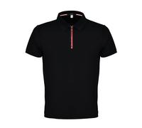 David WeJ Marco Zip Polo - Black - M