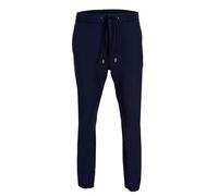 David WeJ Plain Drawstring Trouser - Navy - 32
