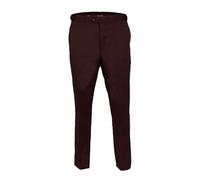David WeJ Plain Smart Trousers with Side Adjusters - Brown - 40