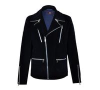 David WeJ Washington Corduroy Biker Jacket - Navy - 46