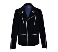 David WeJ Washington Corduroy Biker Jacket - Navy - 48