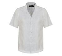 David WeJ Washington Cuban Collar Paisley Shirt - White - XXL