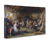 David Wilkie The Penny Wedding Canvas Print | Gallery Wrapped 30mm Frame Wall Art | 20x14 inches | Ready to Hang | Modern Picture | Living Room Bedroom Lounge Office