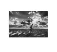 David Yarrow-Heaven Can Wait-wildlife Black And White Art Poster Wall Art Poster Scroll Canvas Painting Picture Living Room Decor