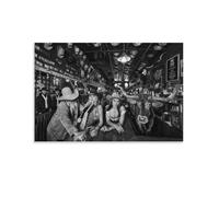David Yarrow-The White Elephant Saloon-wildlife Black And White Art Poster Painting On Canvas Wall Art Poster Scroll Picture Print