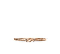 David Yurman 18kt rose gold Buckle Cablespira diamond bracelet (3.5mm) - Pink M