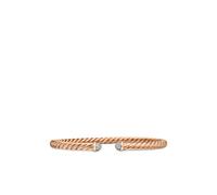 David Yurman 18kt rose gold Modern Cablespira diamond bracelet (4mm) - Pink M