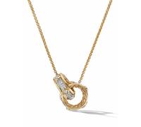 David Yurman 18kt yellow gold Modern Renaissance diamond pendant necklace (16.4mm) One Size