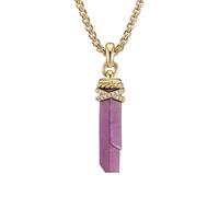 David Yurman 18kt yellow gold Wrapped Crystal diamond amulet (46mm) One Size