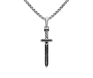 David Yurman pavé Sword amulet - Silver OS