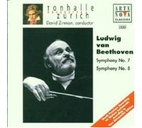 DAVID ZINMAN/TONHALLE ORCHESTER Z. - BEETHOVEN-SINFONIEN 7 & 8 CD 8 TRACKS NEW