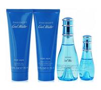 DAVIDOFF COOL WATER WOMAN GIFT SET 50ML EDT + 15ML + BODY LOTION 75ML + SHOWER G