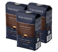 Davidoff Espresso 57 Coffee Beans 3x500g Whole Beans 100% Arabica Strong
