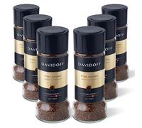 Davidoff Fine Aroma Instant Coffee 6 Pack - 7/12 Intensity - 100% Arabica, Premium Medium Roast, Smooth & Aromatic with Elegant Acidity - 6 x 100g Jars