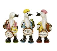 Davids Ducks Complete Set of 3 Bathroom Rules Gossiping Duck Ornaments