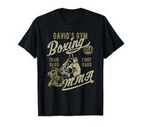 David's Gym Boxing MMA Retro Design for the Name David T-Shirt