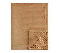 david's kids Micro Fleece Minky Baby Blanket for Boys Girls Neutral with Double Layer and Soothing Raised Dots, Breathable and Soft Lightweight Receiving Blanket for Newborns 30x40 Inches, Biscuit
