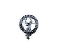 Davidson Clan Crest Pewter Cap Badge Brooch