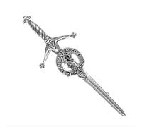 Davidson Clan Crest Pewter Sword Kilt Pin