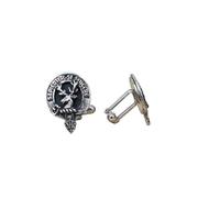 Davidson Clan Crest Pewter T-Bar Cufflinks