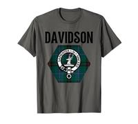 Davidson Clan Scottish Name Coat Of Arms Tartan T-Shirt
