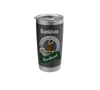 Davidson Scottish Clan Badge & Tartan Stainless Steel Insulated Tumbler
