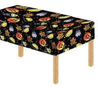 (Davies 11789) Halloween Party Pumpkin Witch Kids Table Cover / Tablecloth - Wipe Clean