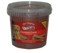 Davies Chomping Chews Dog Treats - Beef - 1.4kg