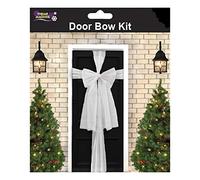 Davies Christmas Organza Door Bow Kit - White
