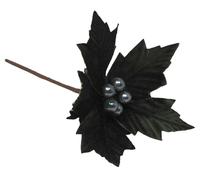 Davies Products Dark Green 22cm Poinsettia Flower Christmas Tree Decorations - Set of 6