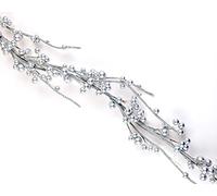 Davies Products Ltd 1.5m Metallic Silver Berries Christmas Garland