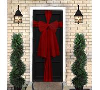 Davies Products Ltd Wine Red Organza Christmas Front Door Bow Kit - 9M