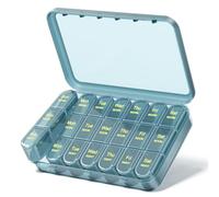 Daviky Weekly Pill Organiser 3 Times a Day, Large 7 Day Removable Pill Box