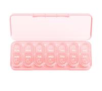 Daviky Weekly Pill Organizer 2 Times a Day, BPA Free 7-Day AM PM Medicine Case, Travel-Friendly Pill Box for Fish Oils, Vitamins & Supplements
