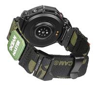 DAVILANE Replacement Band Compatible with Amazfit T-Rex 3,G-Hook & Badge Decoration Design Rugged Nylon Watch Bracelet