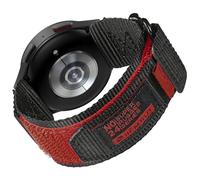 DAVILANE Rugged Nylon Sports Strap for Ama@zfit Bip 6/Bip 5/Active MAX/Cheetah/Cheetah Pro/Balance 2/Balance/GTR 4/GTR 3 Pro/GTR 3, CMF by Nothing Watch Pro 3/Pro 2, Black/Red, M(165-195mm)6.4-7.6"