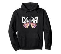 Davina Butterfly - Personalized Cute Name Word Art Pullover Hoodie