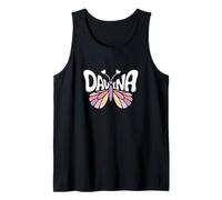 Davina Butterfly - Personalized Cute Name Word Art Tank Top