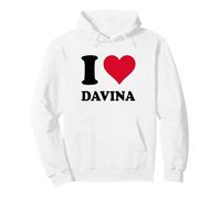 Davina Heart Motif Pullover Hoodie
