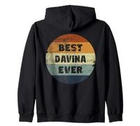 Davina Name Best Davina Ever Zip Hoodie
