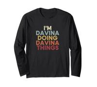 Davina Name Davina Personalized Name First Given Long Sleeve T-Shirt