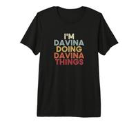 Davina Name Davina Personalized Name First Given Premium T-Shirt