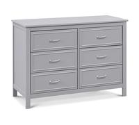 DaVinci Charlie 6-Drawer Double Dresser in Grey
