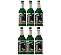 DaVinci Gourmet Pistachio Flavoured Syrup 1L (Pack of 6 Bottles) - Premium Syrup for Coffee, Milkshakes, Cocktails & Desserts