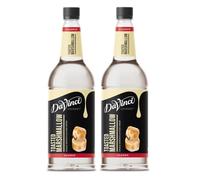 DaVinci Gourmet Toasted Marshmallow Flavoured Syrup 1L (Pack of 2 Bottles) - Premium Syrup for Coffee, Hot Chocolate, Milkshakes & Desserts